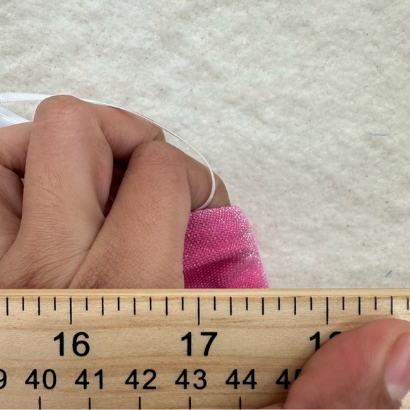 Coquette Whimsical Princess Polly Hot Pink Glitter Ruched Strapless Mini Dress - Picture 6 of 6